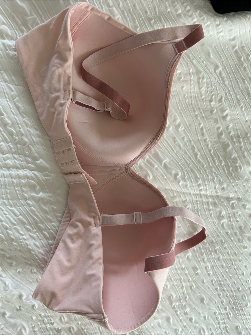 NWT - Size L - Calvin Klein 2-Pack Wirefree Microfiber Bras - Beige & Light Pink - Picture 6 of 10